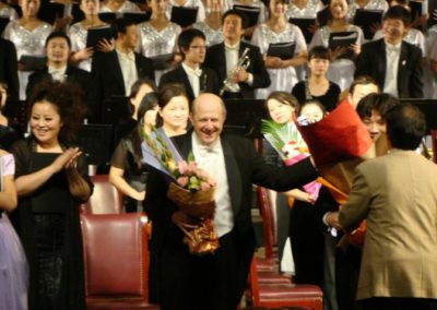 Ovation following the Beethoven concert in Changsha, China