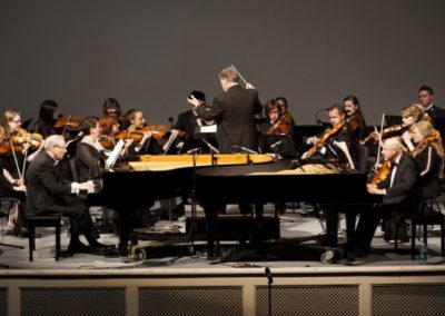 Performing Mozart's Two Piano Concerto with the Master's College Orchestra, California ~ 2015