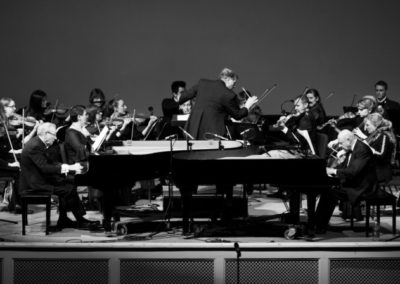 Performing Mozart's Two Piano Concerto with the Master's College Orchestra, California ~ 2015