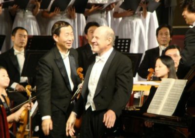 Ovation following the Beethoven concert in Changsha, China
